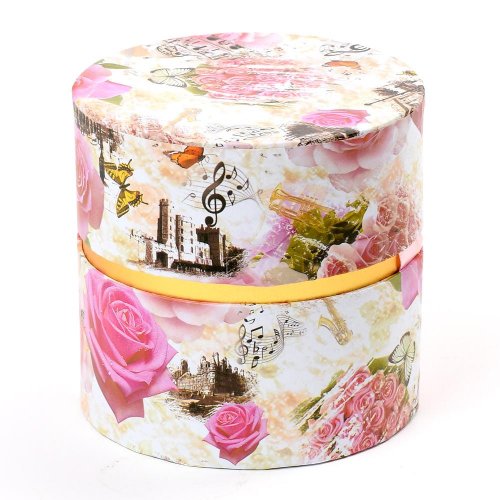 Darčeková krabička valec mix vzorov 12x12cm