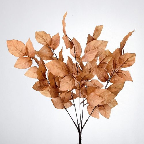 Konár listy oranžové 54cm - Umelé kvety