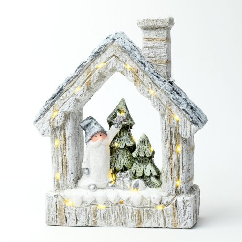 Domček vian. dekorácia led keramika 31,5cm super cena