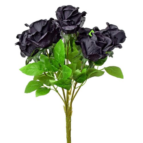 Kytica ruža čierna 45cm