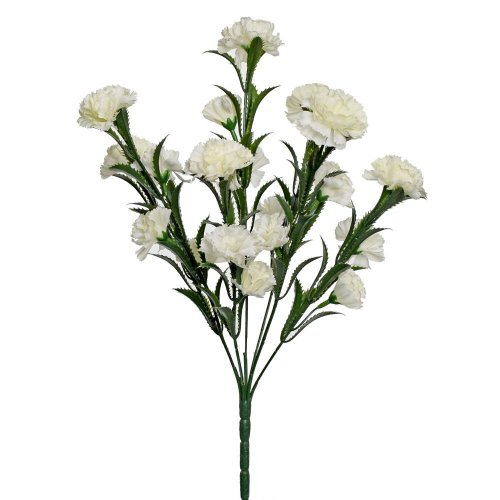 Kytica karafiát biely 38cm