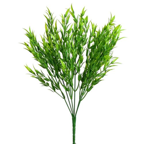Zápich drobné lístky tm.zelené 30cm