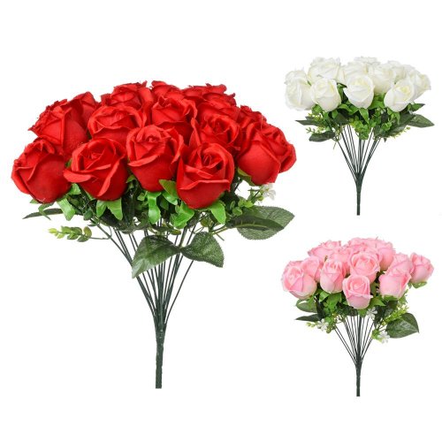 Kytica ruža 3f 40cm - Umelé kvety