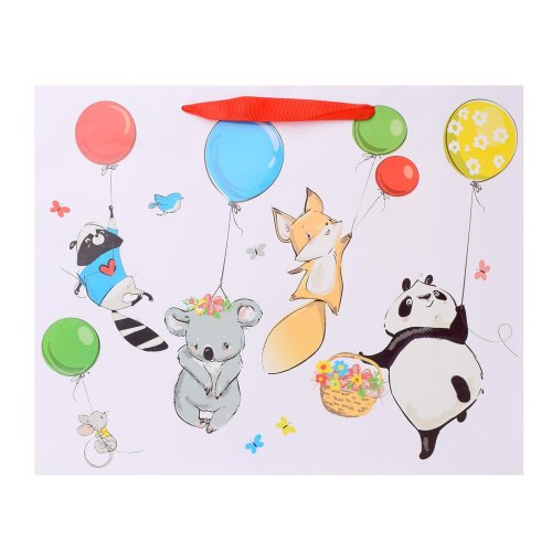 Agb1015406 taška 26,5x33,5x13cm animals party gift bag