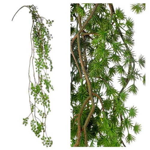 Ťahačka drobné ihličie zelené 130cm - Umelé kvety