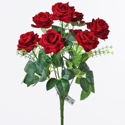 Kytica ruža 9* 32cm - Umelé kvety