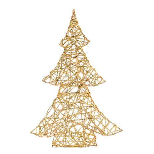 Stromček led zlatý 28x6.6x40cm - Vianočné osvetlenie