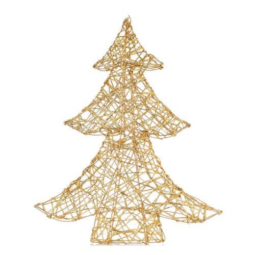 Stromček led zlatý 40.6x8.3x50cm - Vianočné osvetlenie