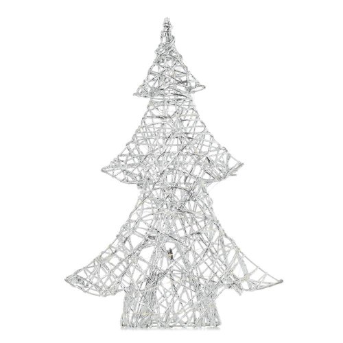 Stromček led strieb. 28x6.6x40cm - Vianočné osvetlenie