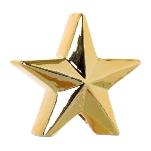 02.686.14 hviezda keramická zlatá 14cm
