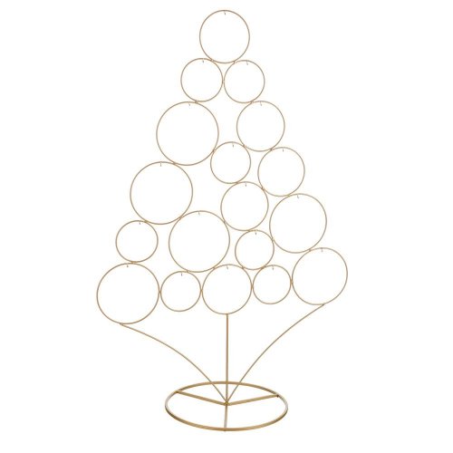 Stromček dekorácia vianoč zlatá - d62xš30xv95cm