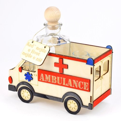 Stojan na poháre - ambulancia