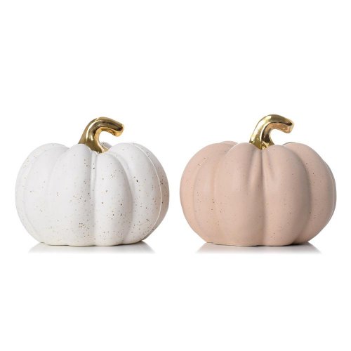 Tekvieca s listom porcelán mix3 13.1*12.5*10.6cm