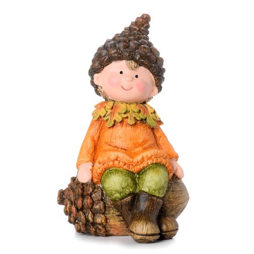 Chlapec sediaci poly 11.5*11*19.3cm