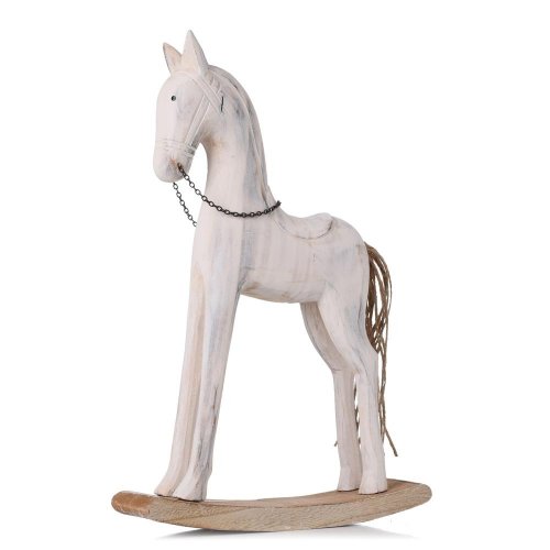 Koník na podstavci veľký nat/bie drevo 37*25*5,6cm