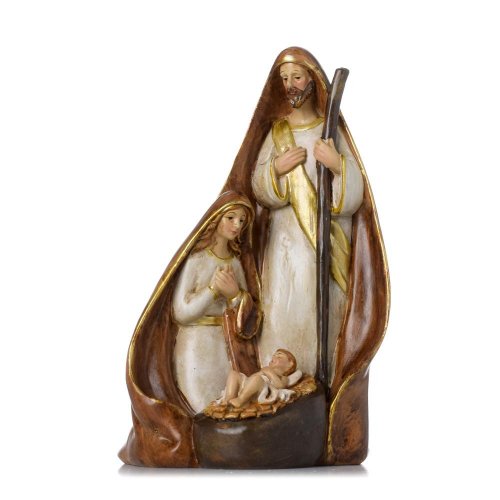 Svätá rodina béž/zla/hne poly 10,5*9,5*18cm