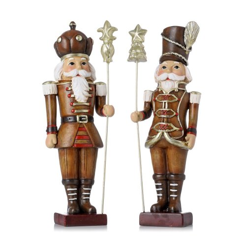 Vojačik s kopijou hne/šamp/bie mix/2 poly 8*6*23cm