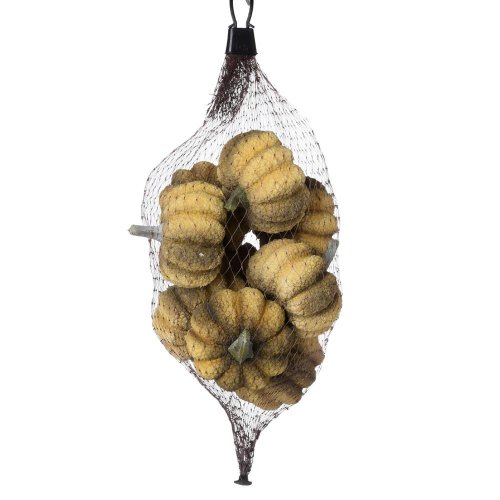 Tekvice v sieťke zelené polystyrén s/9 6x6x3,5cm