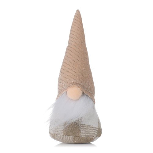 Tról krém/béž/str textil 7x6x18cm krém