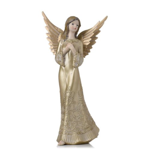 Anjel polyres 15,5x10x30cm zlatý