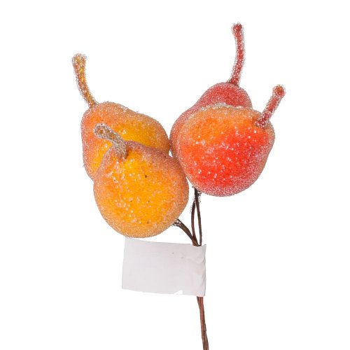 Zápich hrušky ľadové žlto/oran /4 12cm