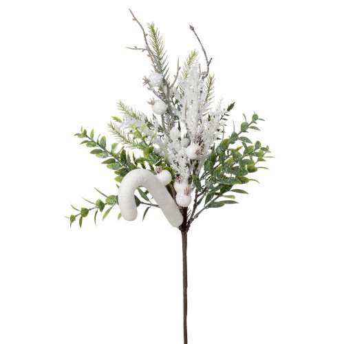 Konárik vian. lízatko, šípky, tuja gliter bie/zel 48cm