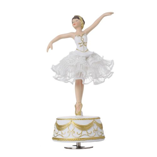 Balerína polyres 10,4x8x21,5cm biela