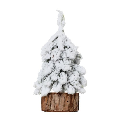 Stromček zasnežený na pníku 8*815