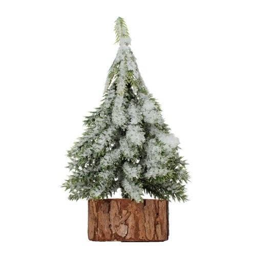 Stromček zasnežený na prníku 8*8*15 - Vianočné dekorácie