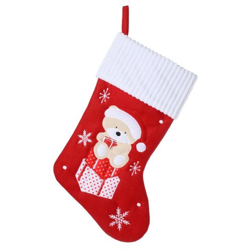 Záves vian.ponožky čer/bie macko textil mix 12 45cm