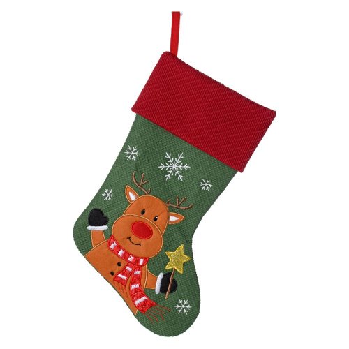 Záves vian.ponožky sob čer/zel/hne textil mix 12 45cm