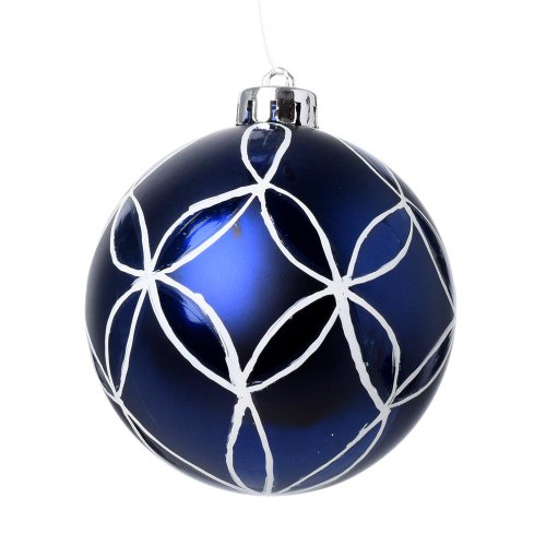 Gule plast. tm. modré lesk/mat/piesk/mraz s/12 3cm - Vianočné dekorácie a ozdoby