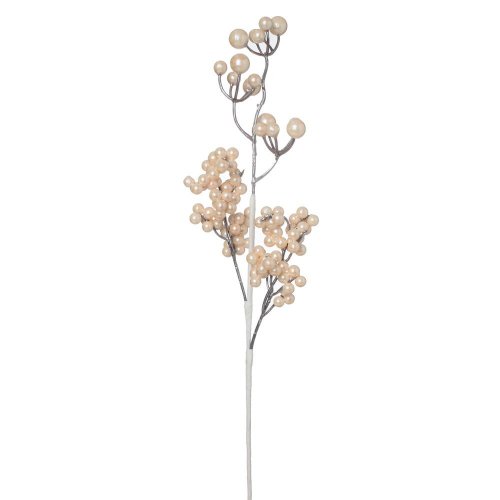 Konár bobule šampaň perleť 42cm - Umelé kvety
