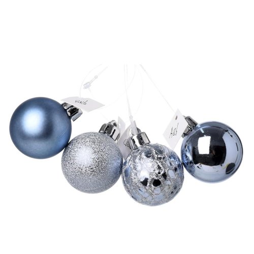 Gule plast. modro-sivé lesk/mat/piesk/mraz s/12 4cm