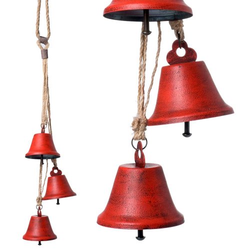 Záves zvonce kov čer. 8*8*58cm