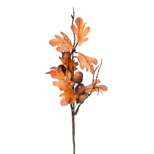Vetvička žalude, listy, or/hn 28cm