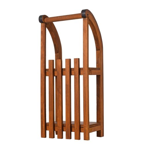 Polica sánky drevo 33*40*88cm - Vianočné dekorácie a ozdoby