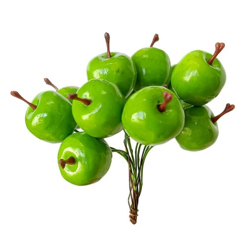 Zápich jablko zel. 2,3/14cm - Jesenné dekorácie
