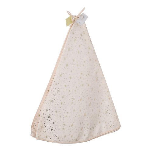 Kryt stojana na strom, vz. hviezda krém/zla textil pr.120cm