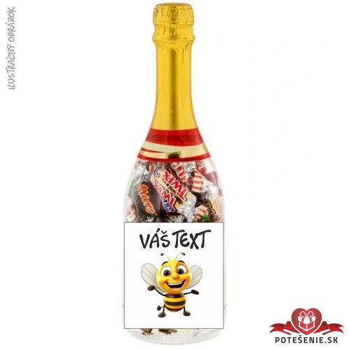 Celebrations candy fľaša šampanského - včielka 5