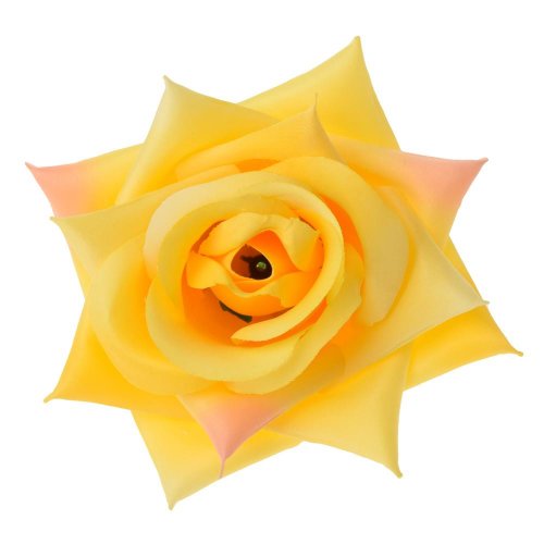 Hlava ruža žltá 10cm - Umelé kvety