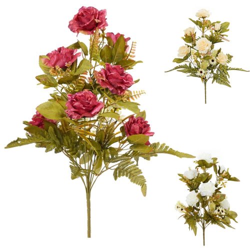 Kytica ruža margaréta mix 3f 56cm