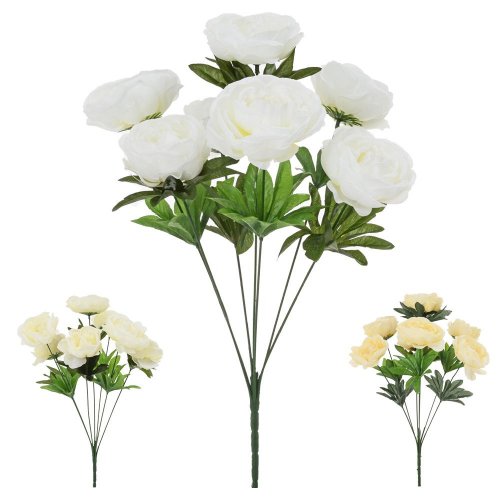 Kytica ruža mix 3f 43cm - Umelé kvety