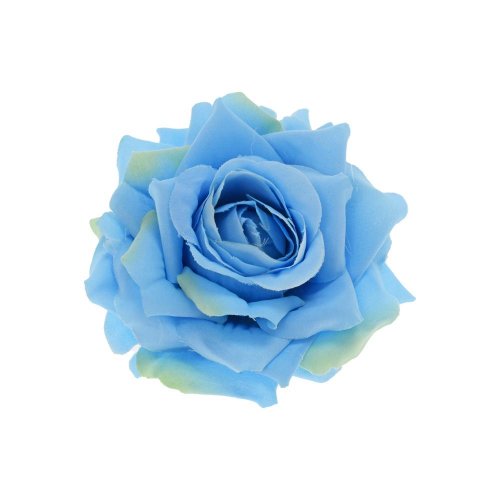 Hlava ruža bl.modrá  p:8cm bal:12ks