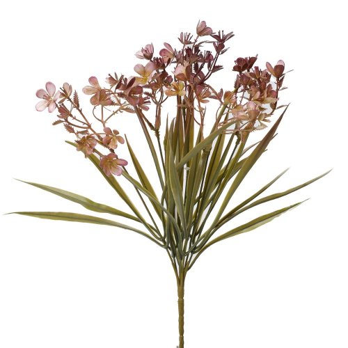 Zeleň kvietky fialové 37cm