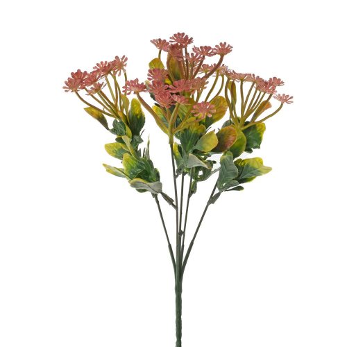 Zeleň drob. kvety červená 30cm - Umelé kvety