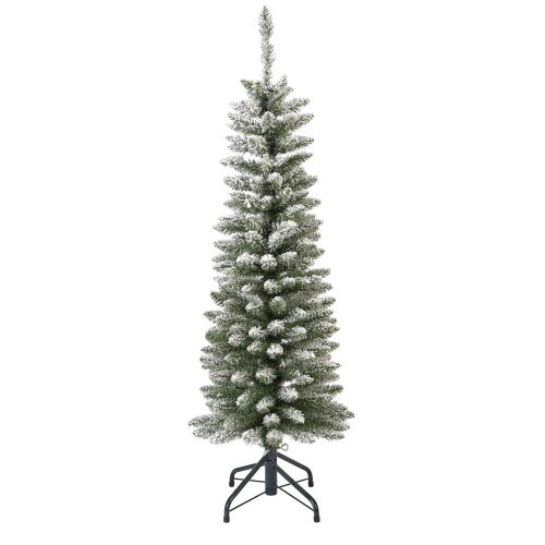 Strom vianočný borovica pencil úzka zasnežený výška 180/priemer 50 cm