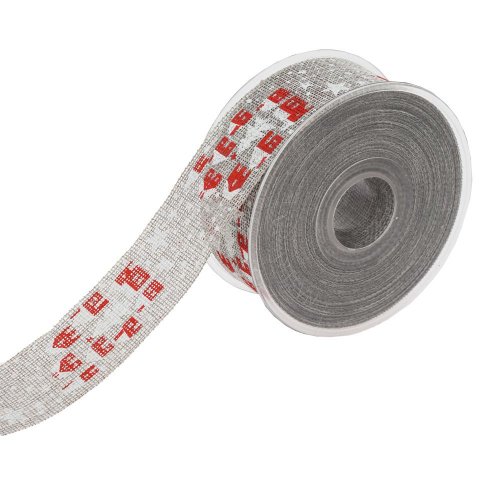 Stuha vian. 4cmx2m sivá/krajinka 3080g 40