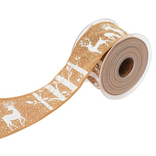 Stuha vian. juta/sob  6,3cmx1m krém 2904g 02