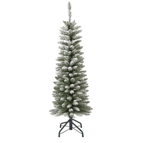 Strom vianočný borovica pencil úzka zasnežený výška 150/priemer 45 cm